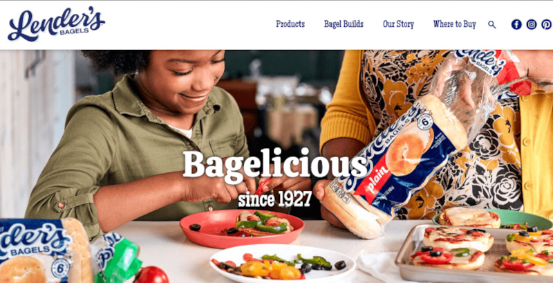 Lender's Bagels site